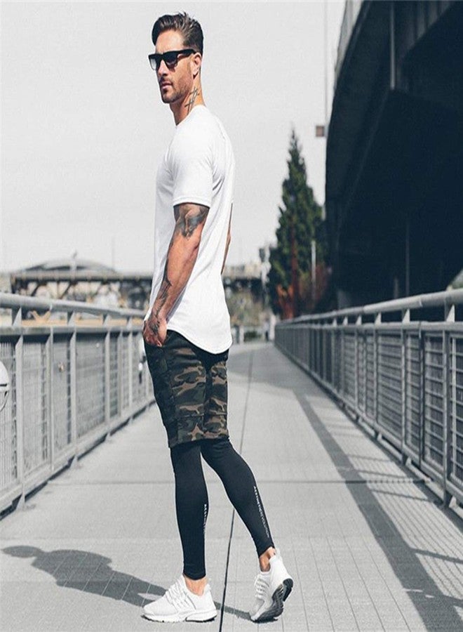 TEZO Mens Gym Workout Slim Fit Short Sleeve T-Shirt Cotton Performance Athletic Shirts Running Fitness Tee Loungewear(SOWTBK M) - Image 4